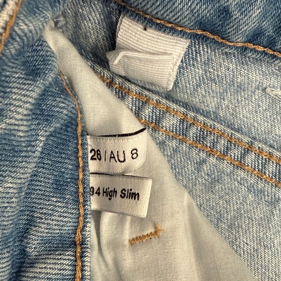 Abrand Light Blue Distressed Jeans - Picture 3 of 5